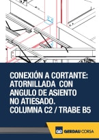 Conexión a Cortante: Atornillada con Doble Ángulo. Trabe B1/Viga B1B