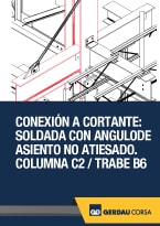 Conexión a Cortante: Atornillada con Doble Ángulo. Trabe B1/Viga B1B