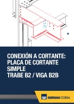 Conexión a Cortante: Atornillada con Doble Ángulo. Trabe B1/Viga B1B