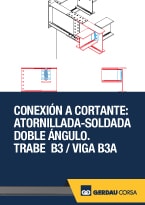 Conexión a Cortante: Atornillada con Doble Ángulo. Trabe B1/Viga B1B