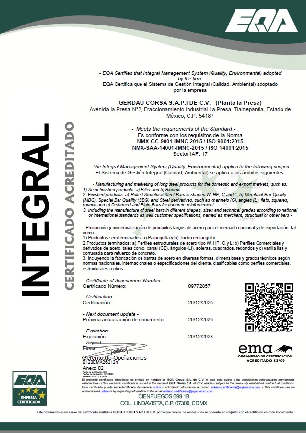 ISO 9001:2015 / ISO 14001:2015