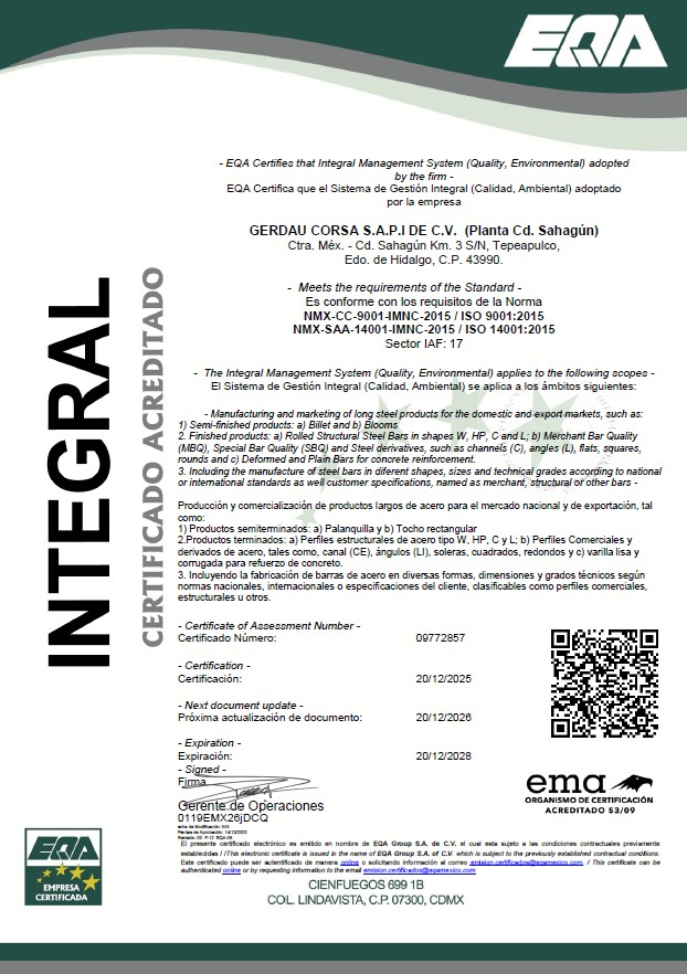 ISO 9001:2015  ISO 14001:2015