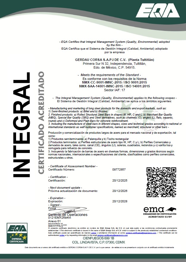 ISO 9001:2015 / ISO 14001:2015
